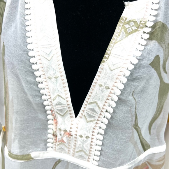 WHBM Sheer Boho Style Blouse - Picture 4 of 16